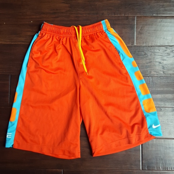 orange nike elite shorts